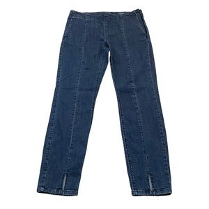 J. Jill Denim Authentic Fit Front-Slit Ankle Jeans.  Size 6